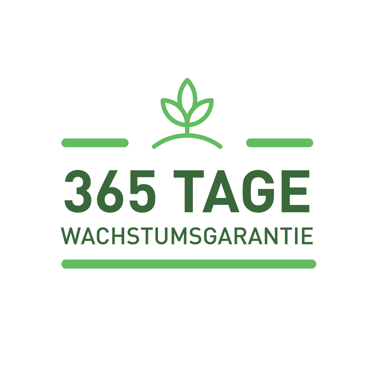 365 Tage Wachstums-Garantie für deine Pflanzen