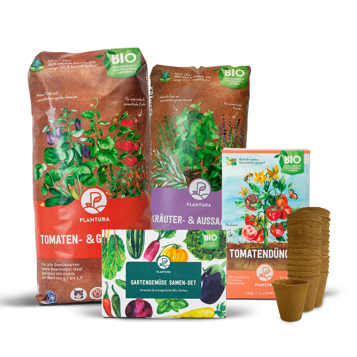 Anbau-Set für einen Gemüse-Nutzgarten