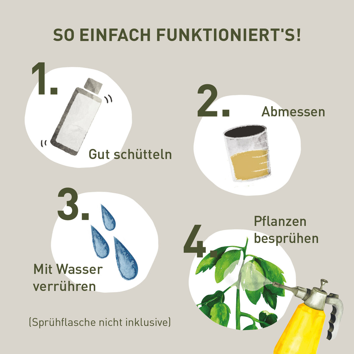 Anwendung des Bio-Brennnessel Extrakts