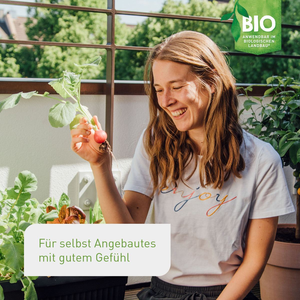 Bio-Gemüse und Kräuter Set für den Nutzbalkon