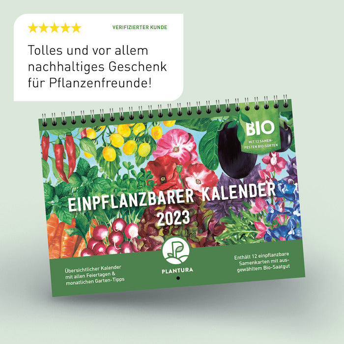 Bewertung des Einpflanzbaren Kalenders 2023