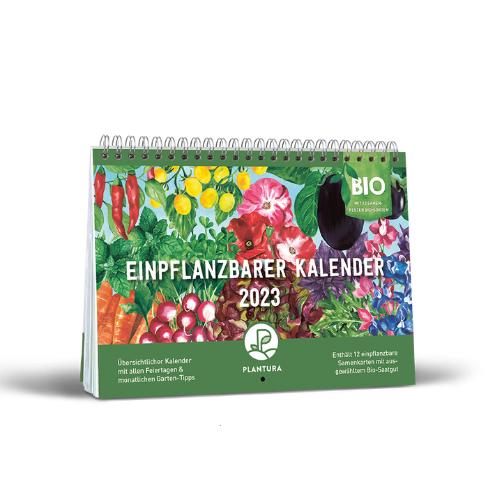 Einpflanzbarer Kalender von Plantura