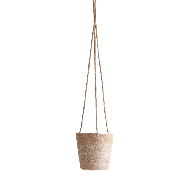 Hängetopf Jute für Zimmerpflanzen