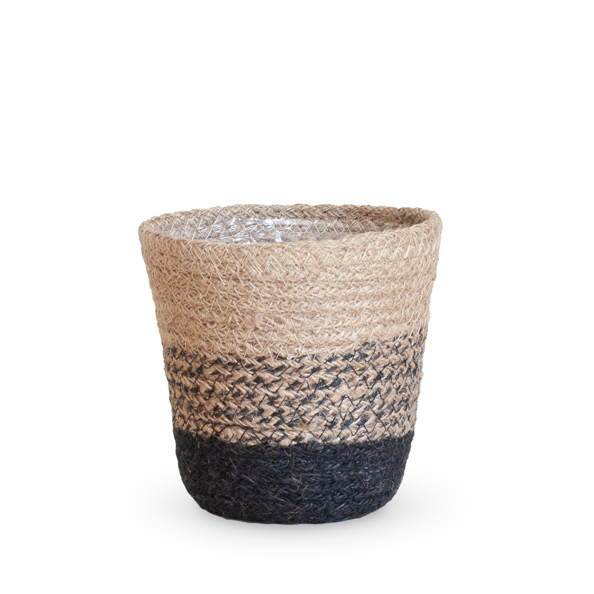 Jute Übertopf Sardinien Creme-Natur gestreift