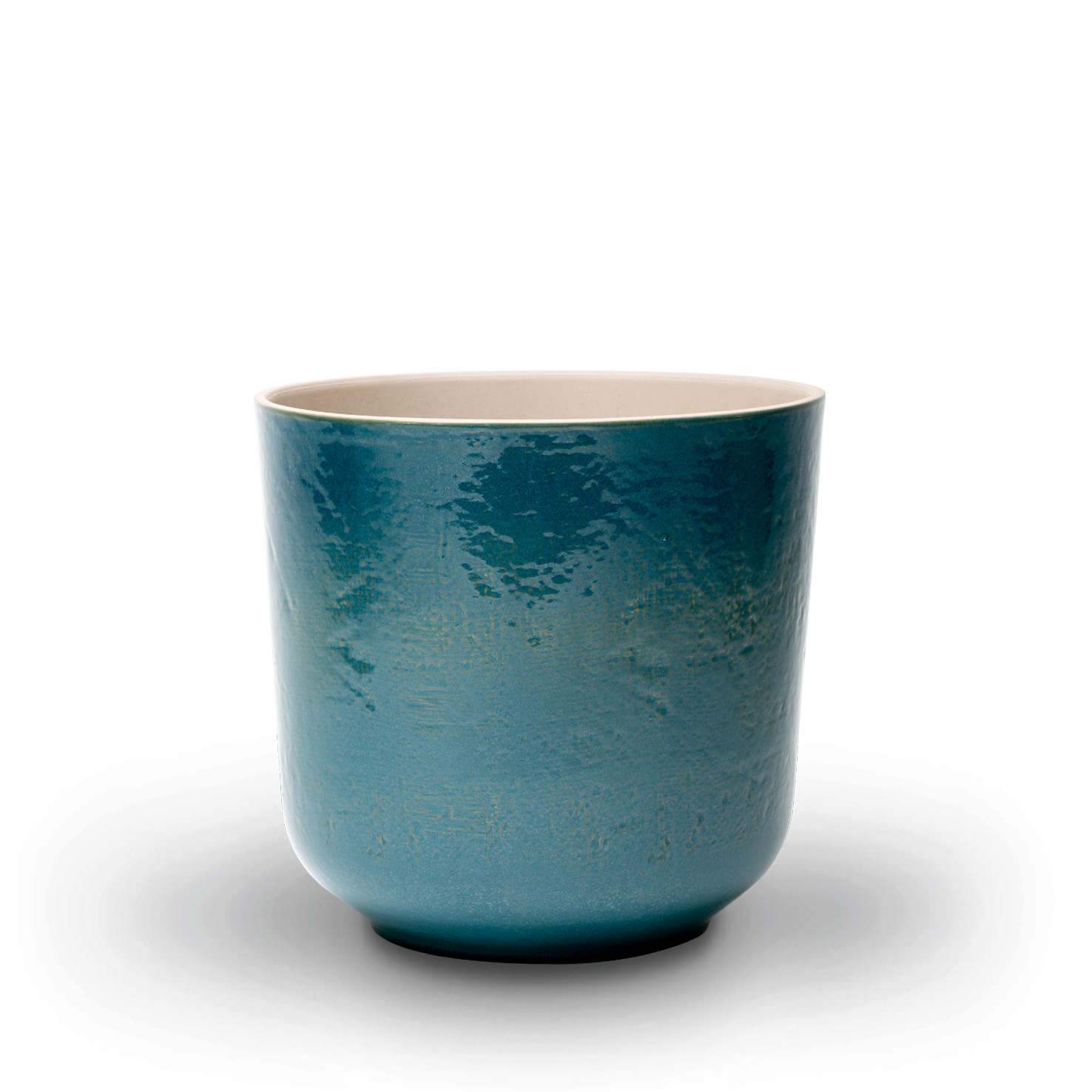 Keramik Übertopf Petrol für drinnen