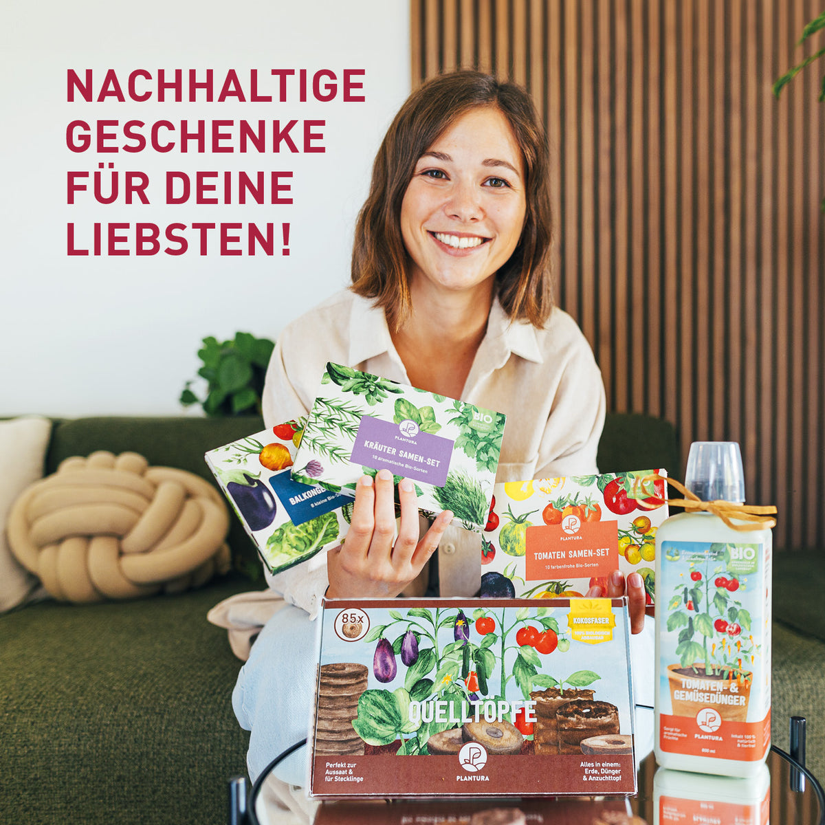 Plantura Samen-Set als nachhaltige Geschenkidee