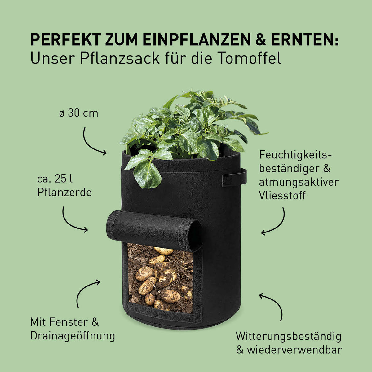 Pflanzsack für die Tomoffel