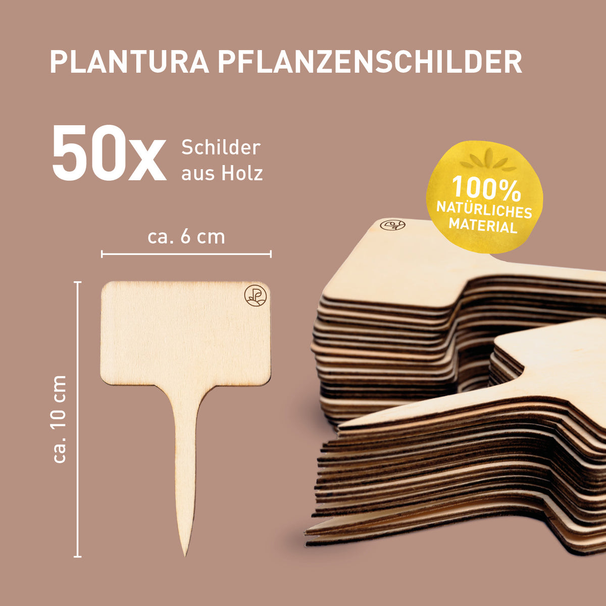 Größe der wetterfesten Kräuterschilder