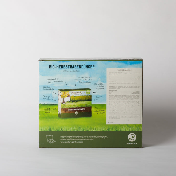 Bio-Rasendünger & Bio-Herbstrasendünger-Set / Boxen / je 3 kg