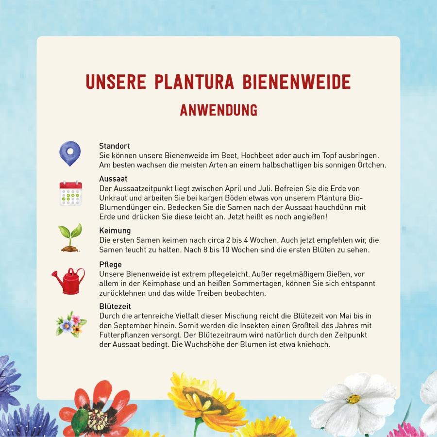 Anwendung Bienenweide von Plantura