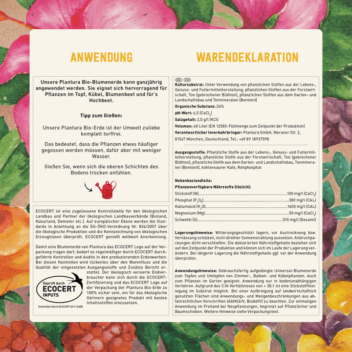Anwendung Blumenerde von Plantura