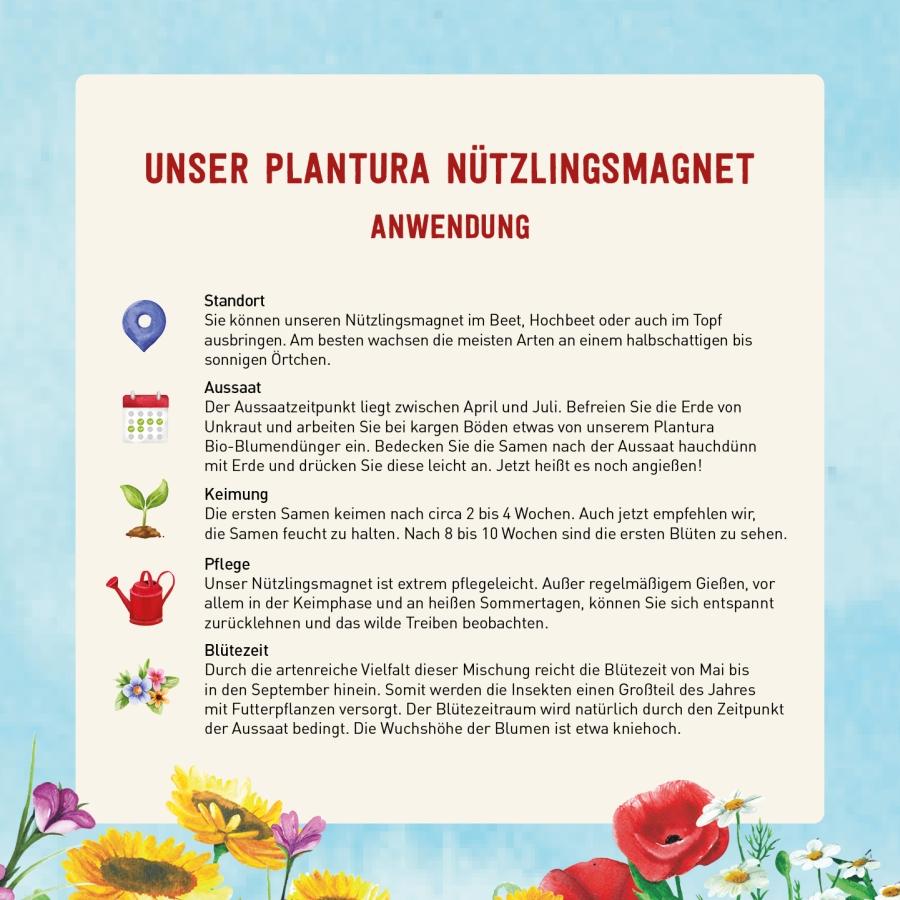 Anwendung Nützlingsmagnet von Plantura