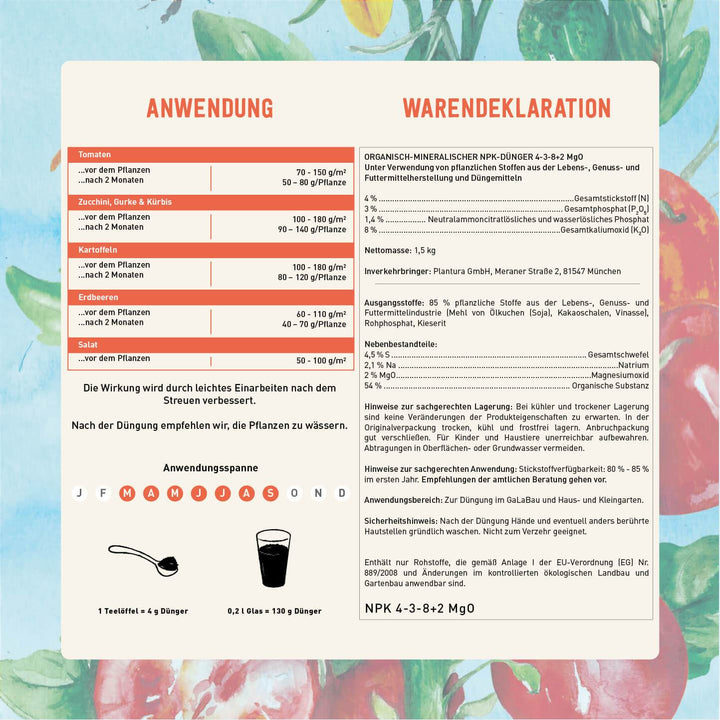 Anwendung Tomatendünger von Plantura