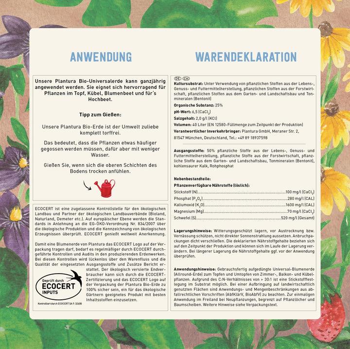 Anwendung Plantura Universalerde