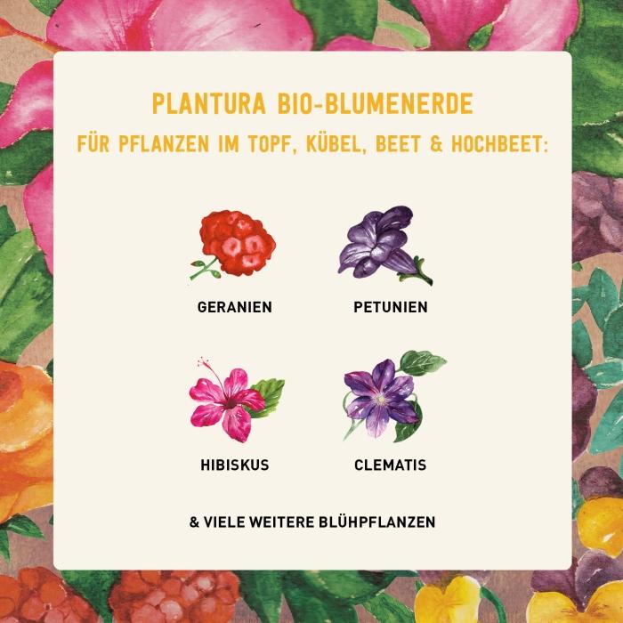 Bio-Blumenerde für Blühpflanzen