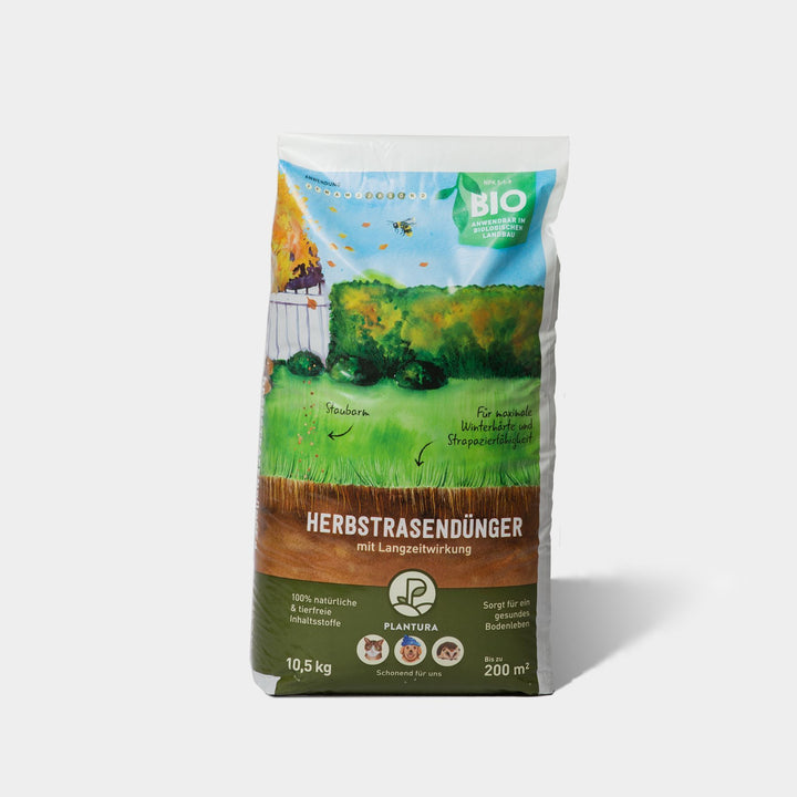 Biologischer Herbstrasendünger von Plantura