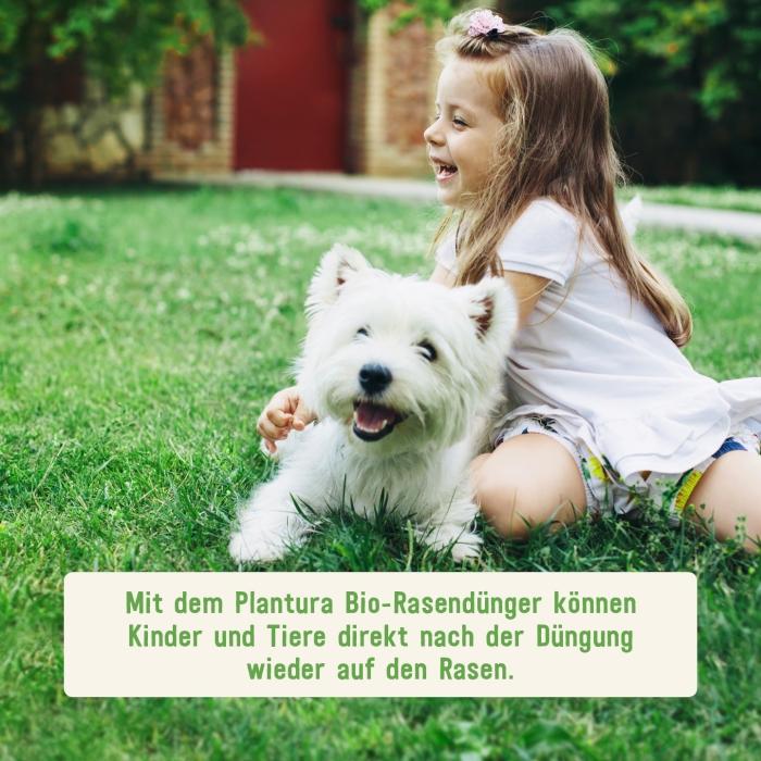 Bio-Rasendünger unbedenklich für Tiere und Kinder