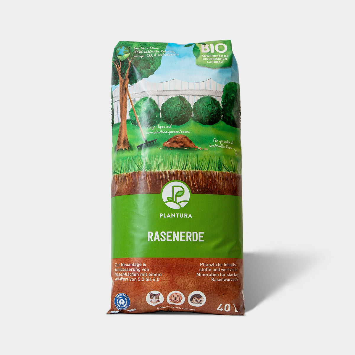 Bio-Rasenerde 40 L von Plantura