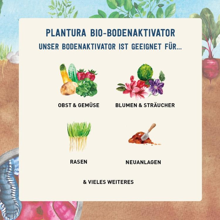 Bio-Bodenaktivator im Garten ansetzen