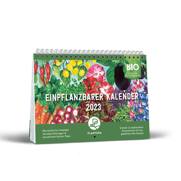 Einpflanzbarer Kalender von Plantura