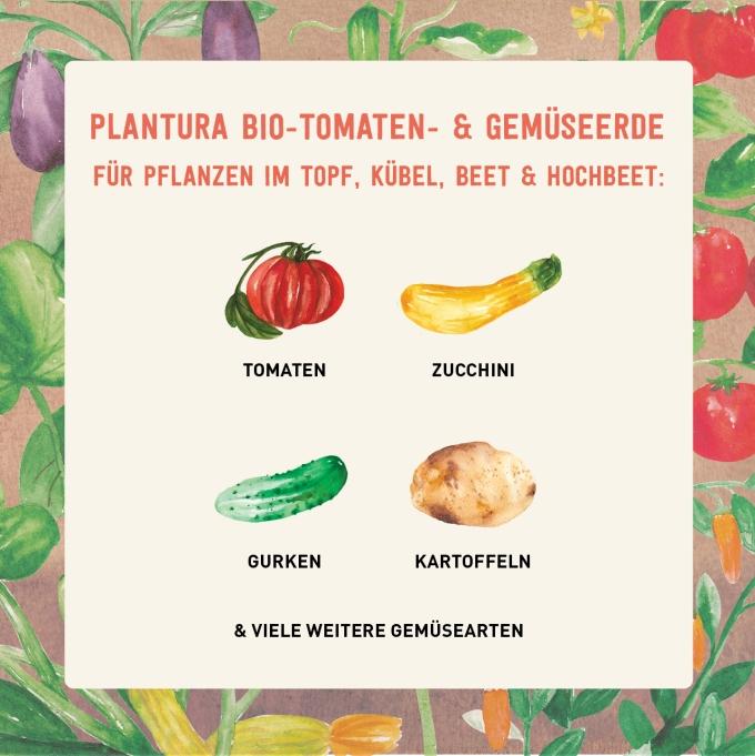 Bio Tomaten- und Gemüseerde für viele Gemüsearten