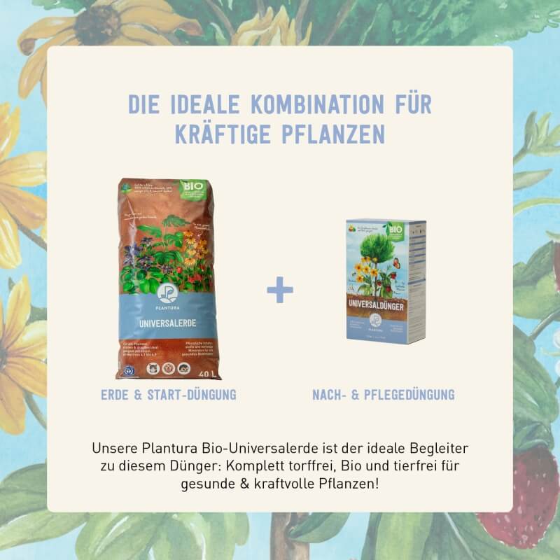 Bio-Universaldünger und Bio-Universalerde von Plantura