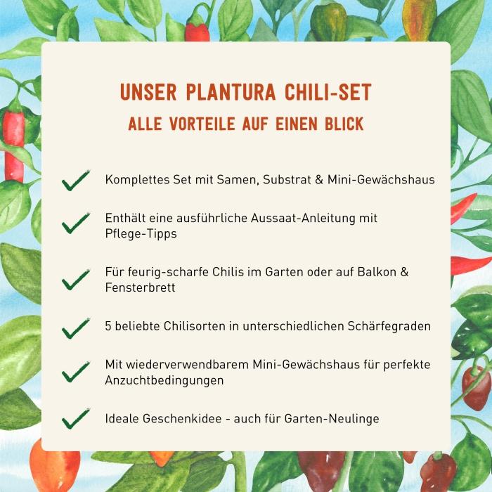 Vorteile des Plantura Chili-Anzuchtsets