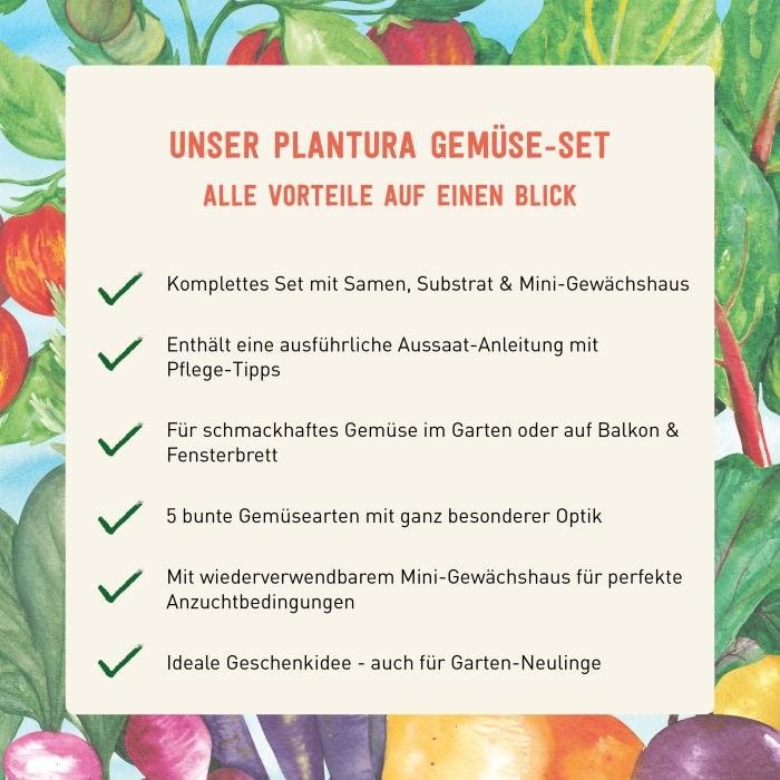 Vorteile des Plantura Gemüse-Anzuchtsets