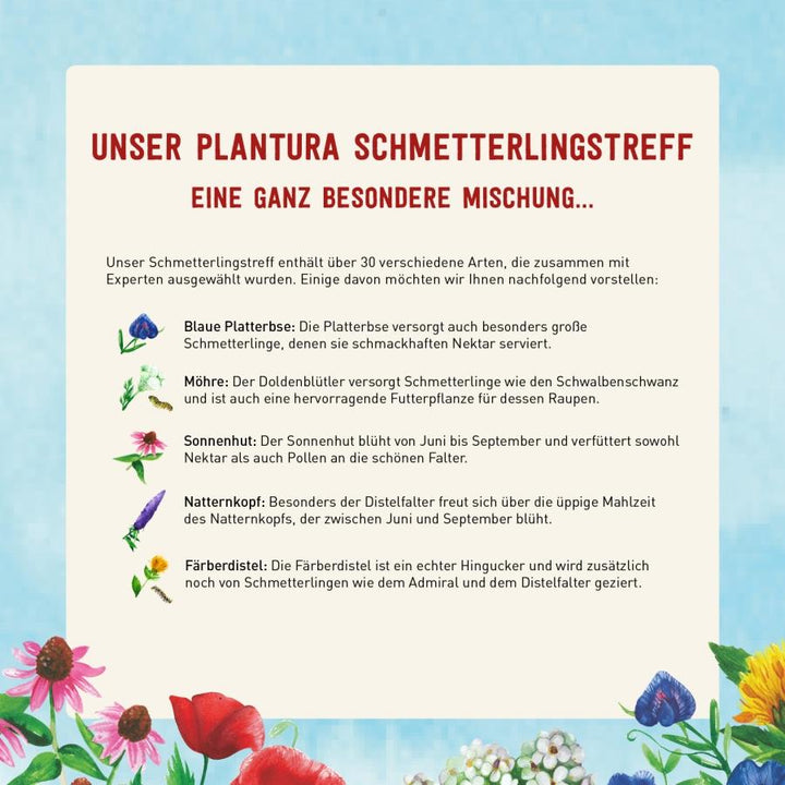 Saatgut für Schmetterlinge im Garten