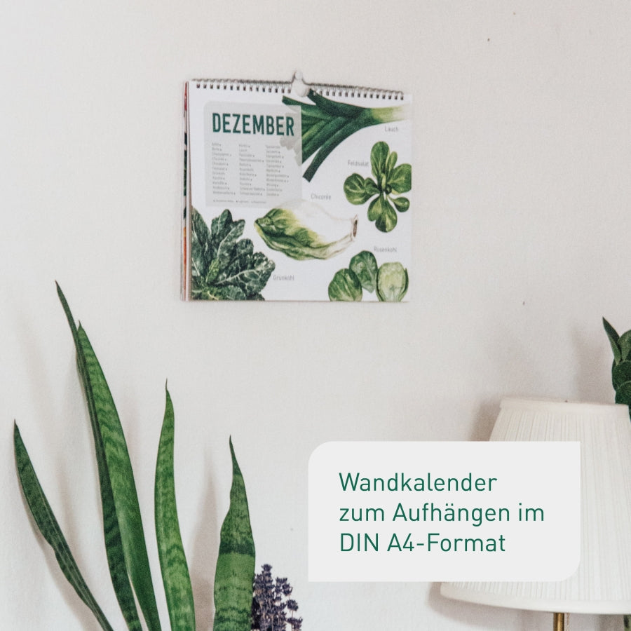 Plantura Saisonkalender zum Aufhängen