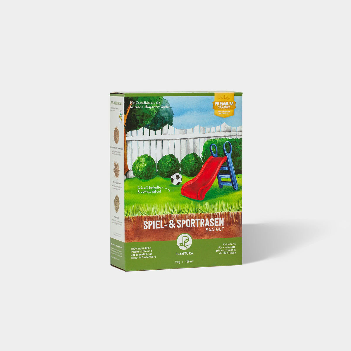 Premium Sport und Spielrasen Saatgut von Plantura