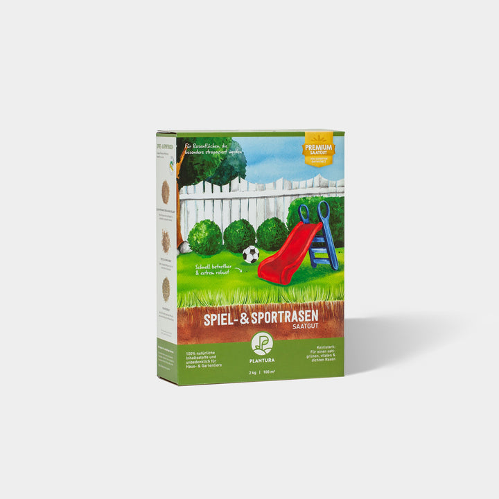 Premium Sport und Spielrasen Saatgut von Plantura