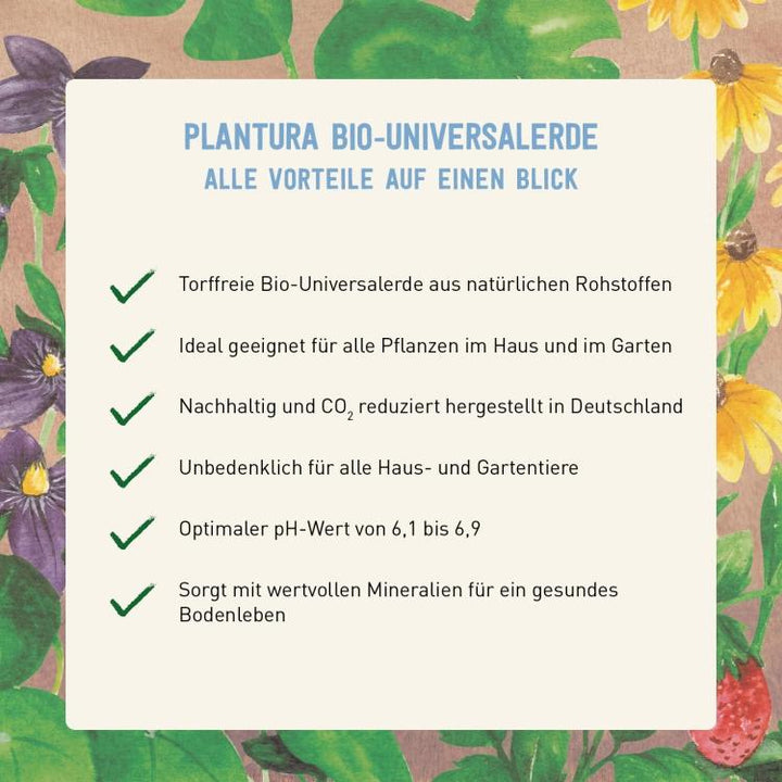 Vorteile torffreie Universalerde von Plantura