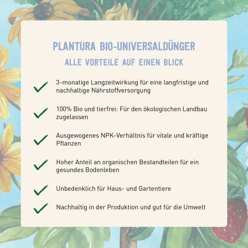 Vorteile Plantura Universaldünger