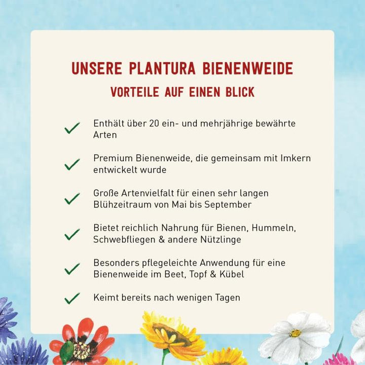 Vorteile Bienenweide von Plantura