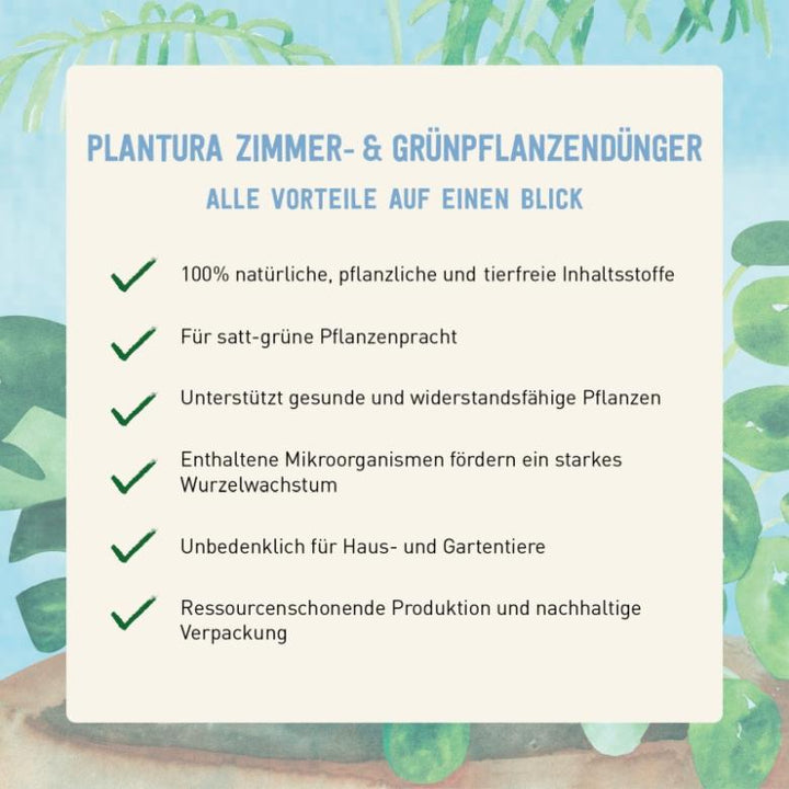 Vorteile Grünpflanzendünger von Plantura