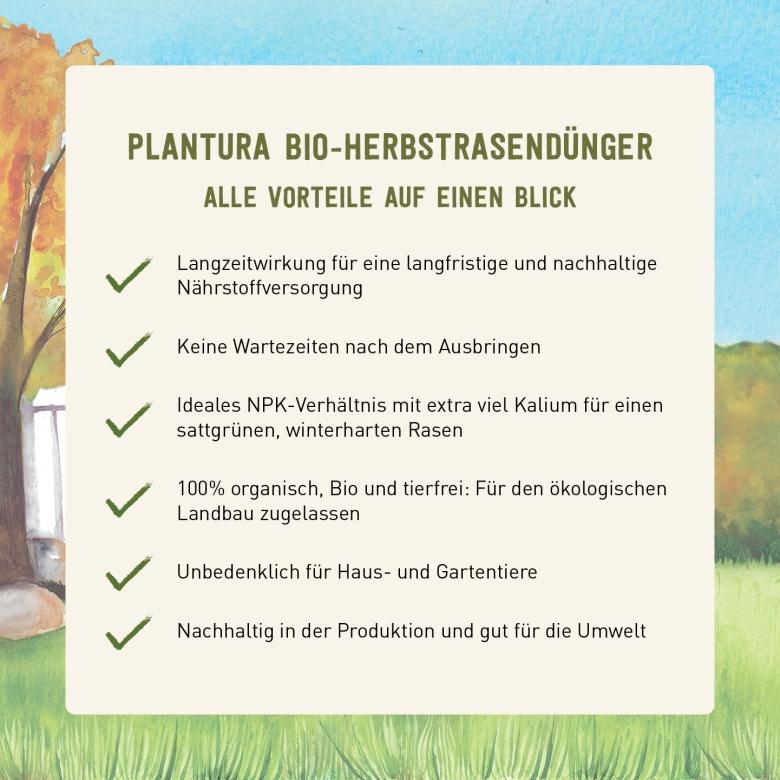 Vorteile Herbstrasendünger von Plantura