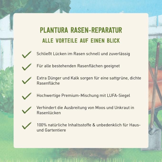 Vorteile der Rasen-Reparatur von Plantura