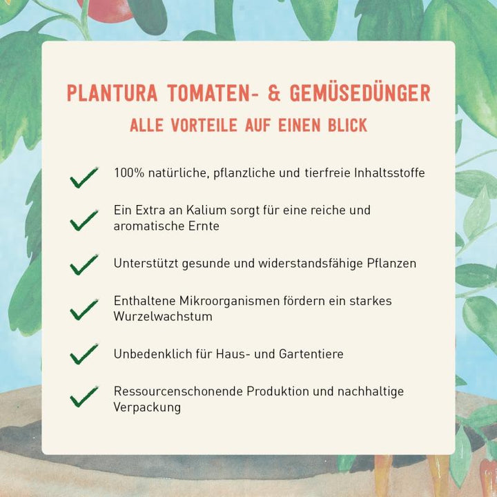 Vorteile Bio-Gemüsedünger von Plantura