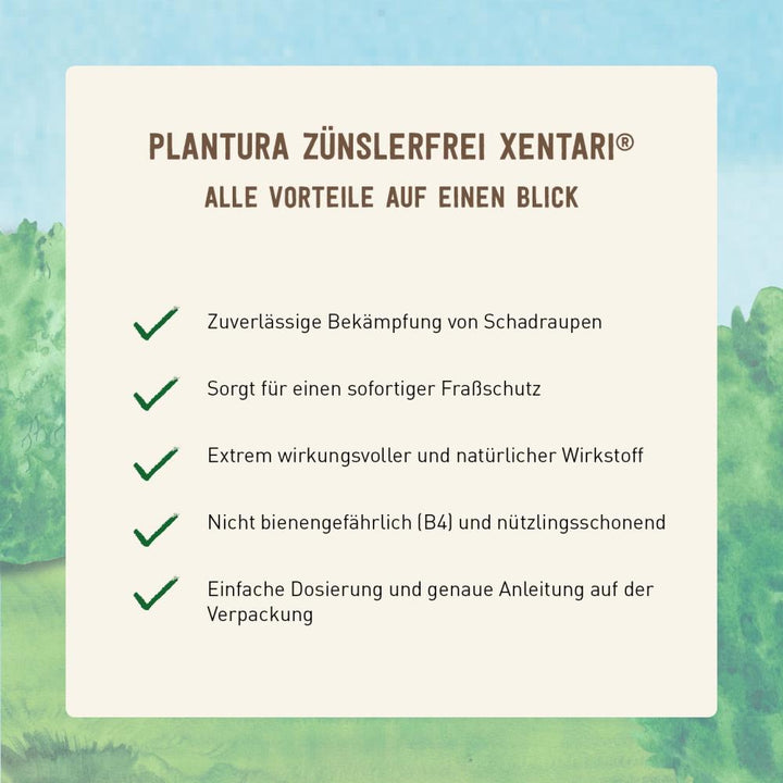 Vorteile Zünslerfrei Xentari von Plantura
