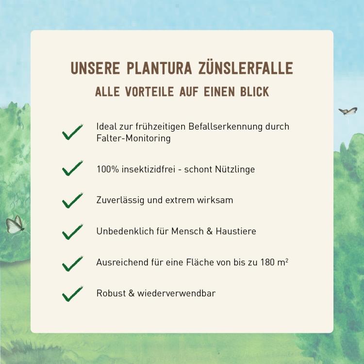 Vorteile Zünslerfalle von Plantura